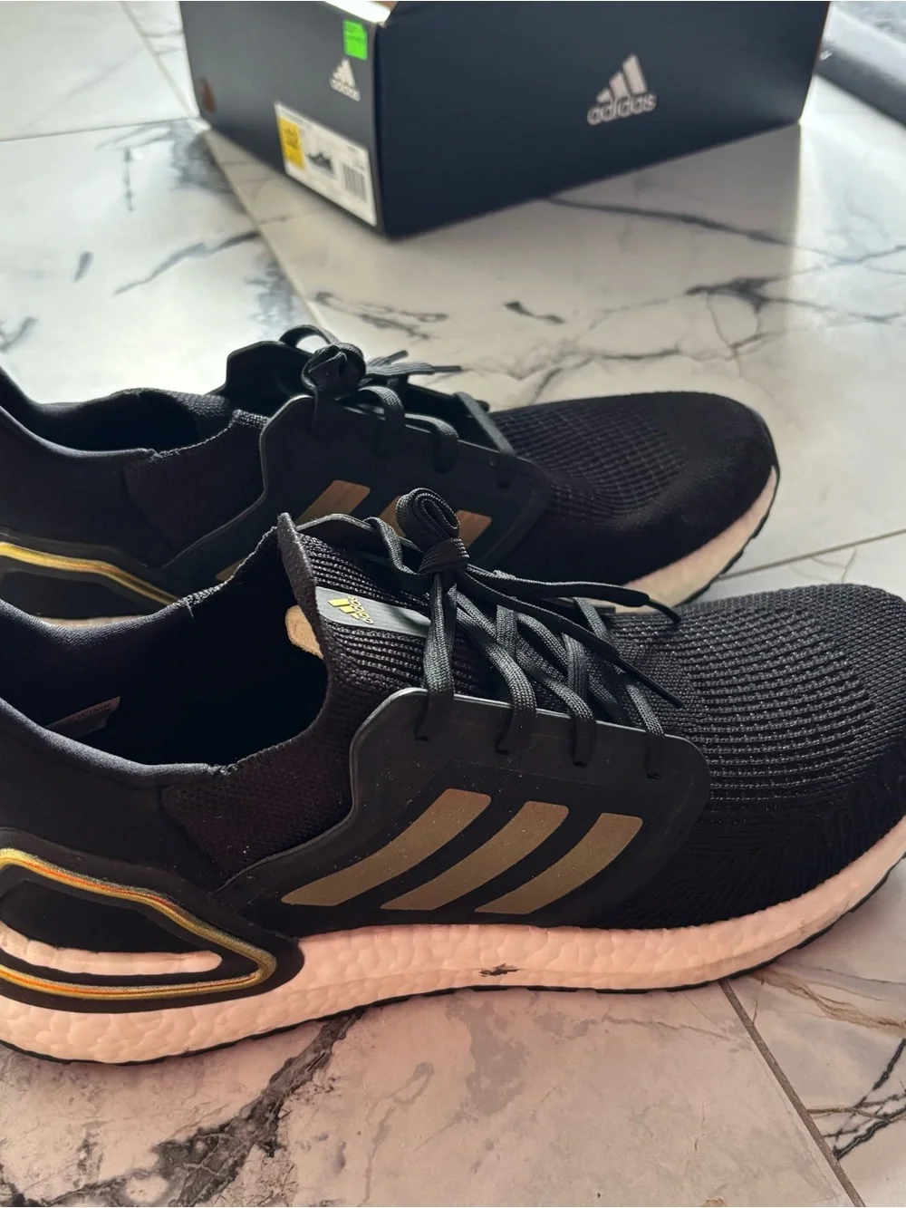 adidas Men’s Black and White Running Sneakers